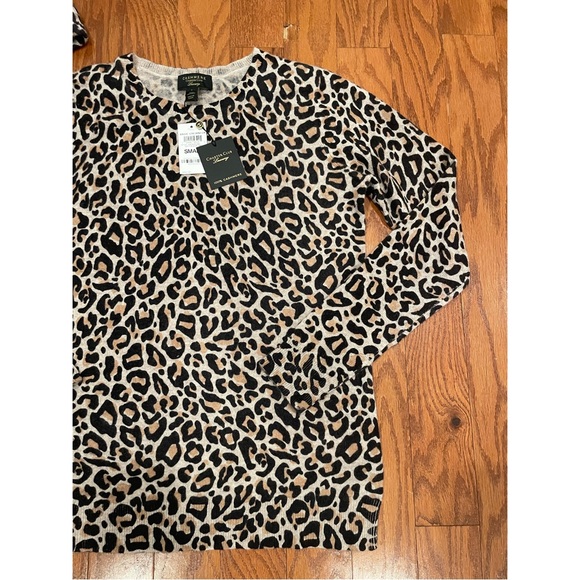 New w Tags 100% Cashmere Charter Club Crew Neck Shirt & Beanie $119 - Picture 7 of 16